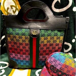 Gg inspired hat and bag